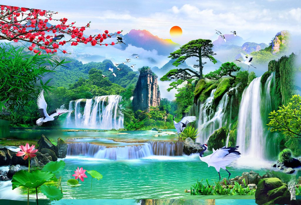 in tranh trang trí nội thất bằng công nghệ in UV
